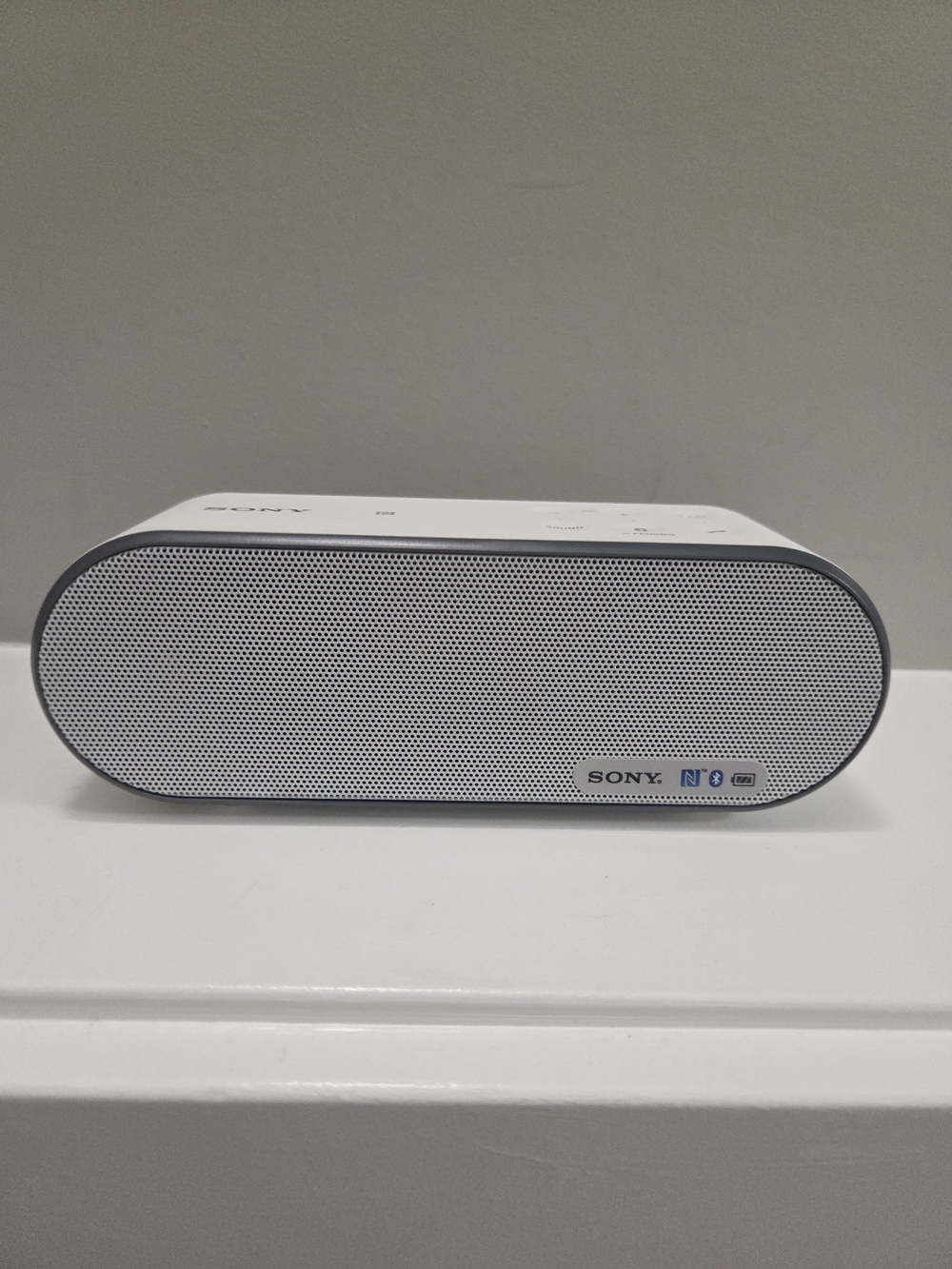 Sony White Portable Bluetooth Speaker - Compact Wireless Audio